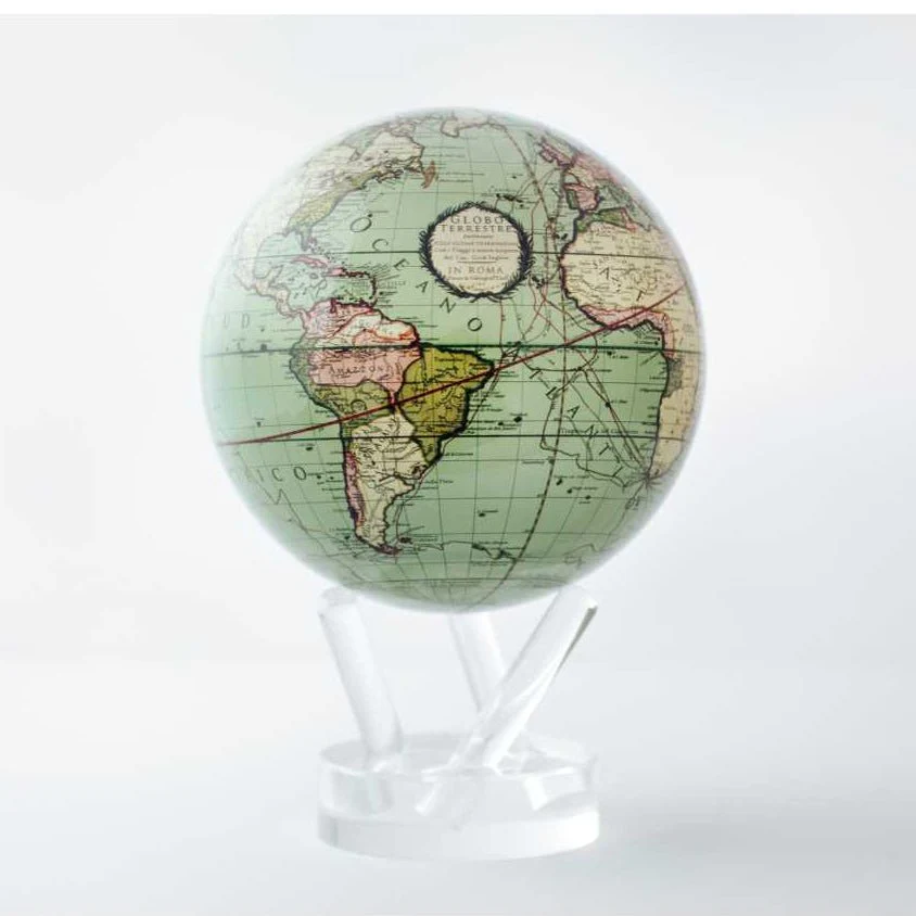 Antique Cassini Green Globe - Image 8