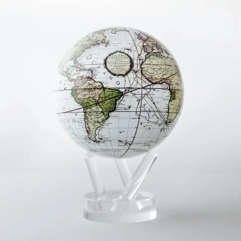 Antique Cassini White Globe - Image 6