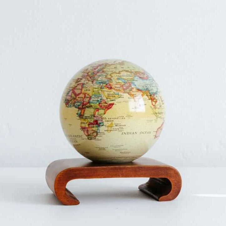 Antique Yellow Political Map Globe - Image 10