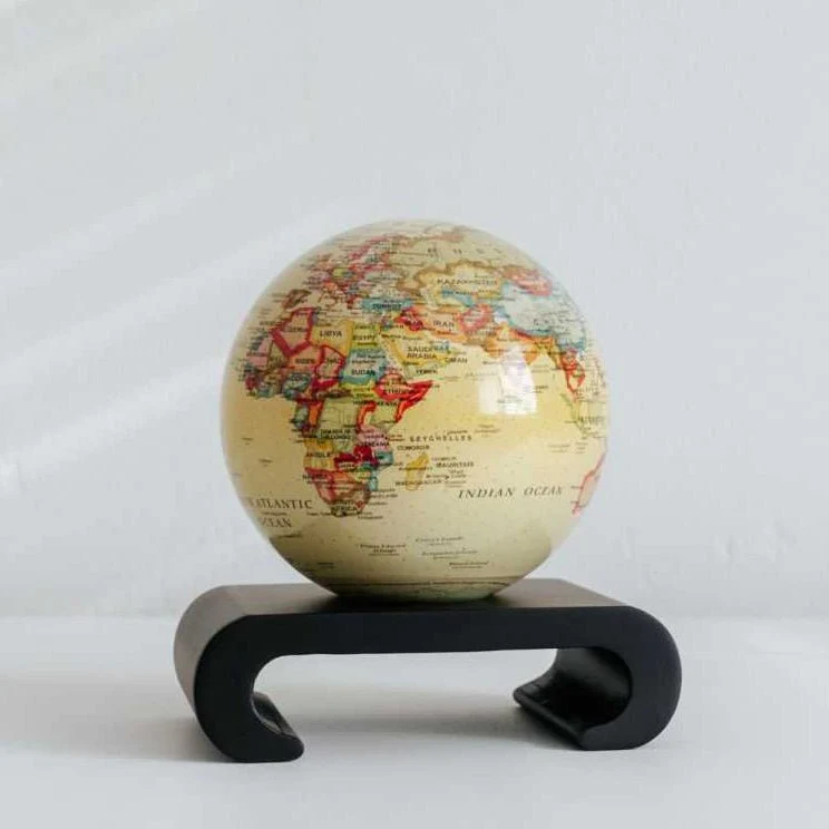 Antique Yellow Political Map Globe - Image 11