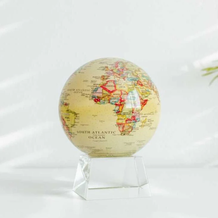 Antique Yellow Political Map Globe - Image 12