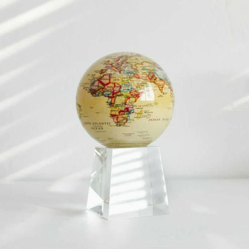 Antique Yellow Political Map Globe - Image 14