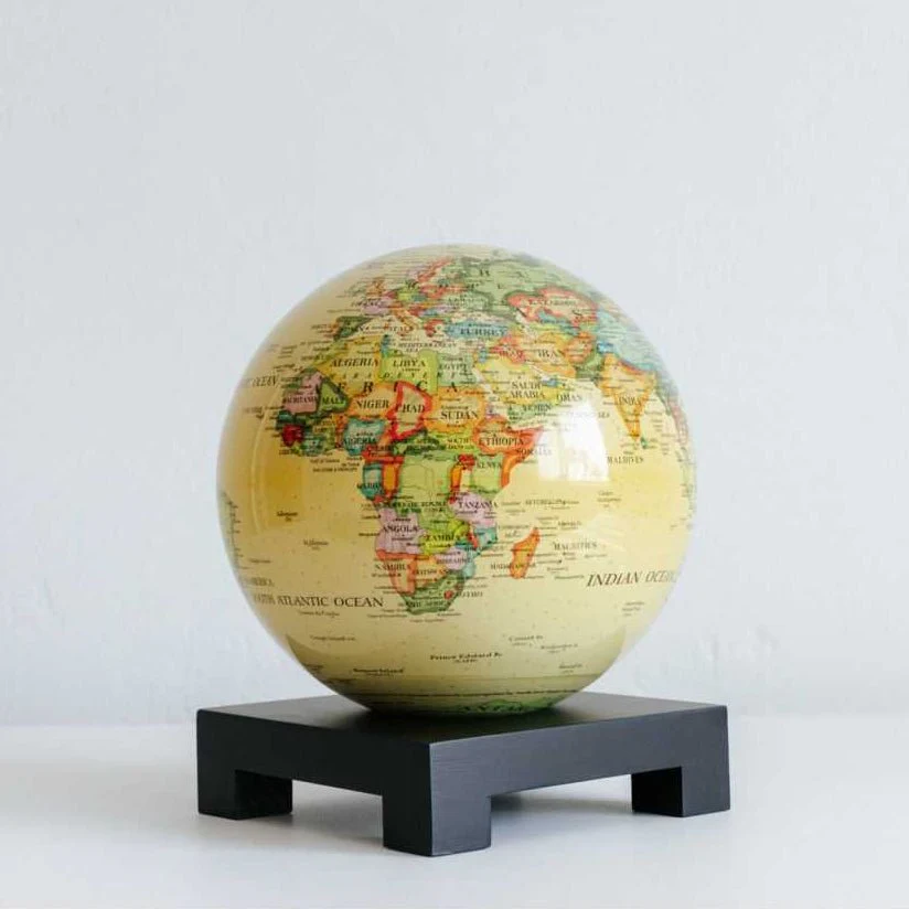 Antique Yellow Political Map Globe - Image 17