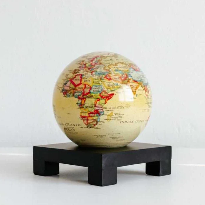 Antique Yellow Political Map Globe - Image 9