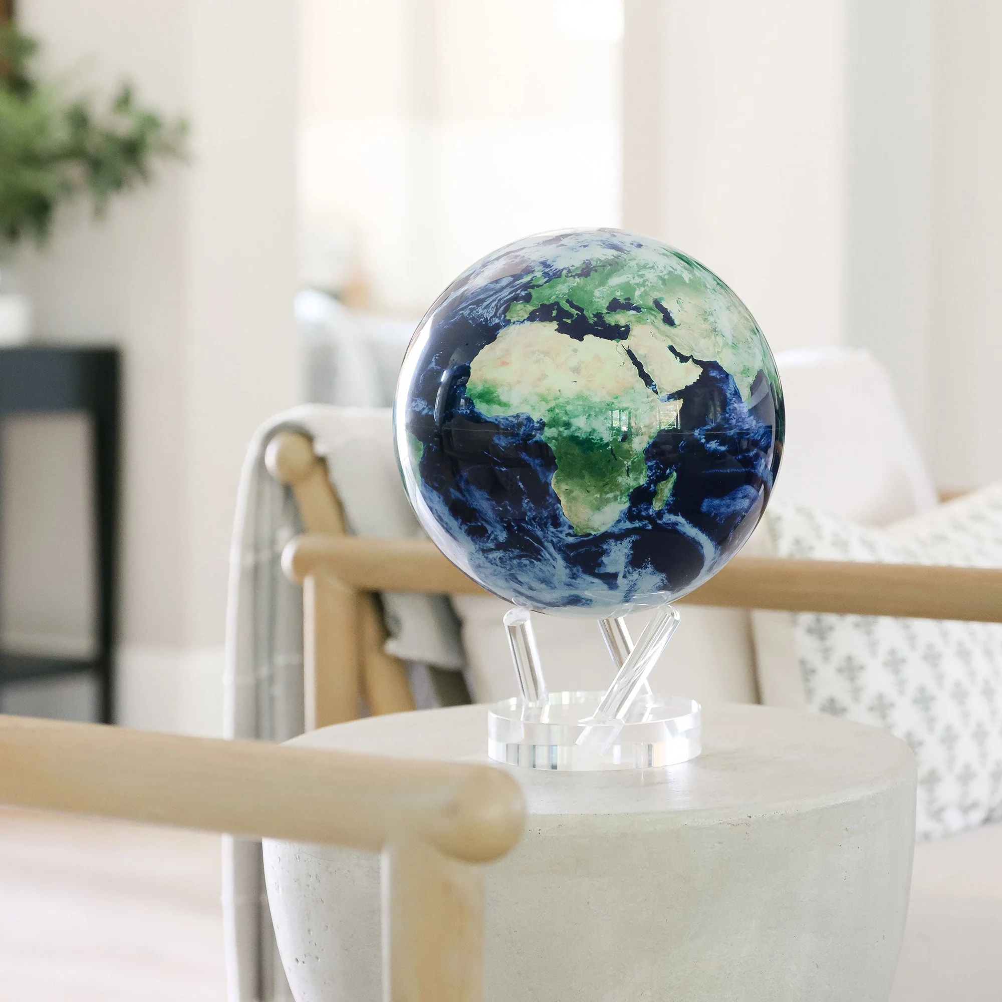 Earth with Clouds Globe - Image 3
