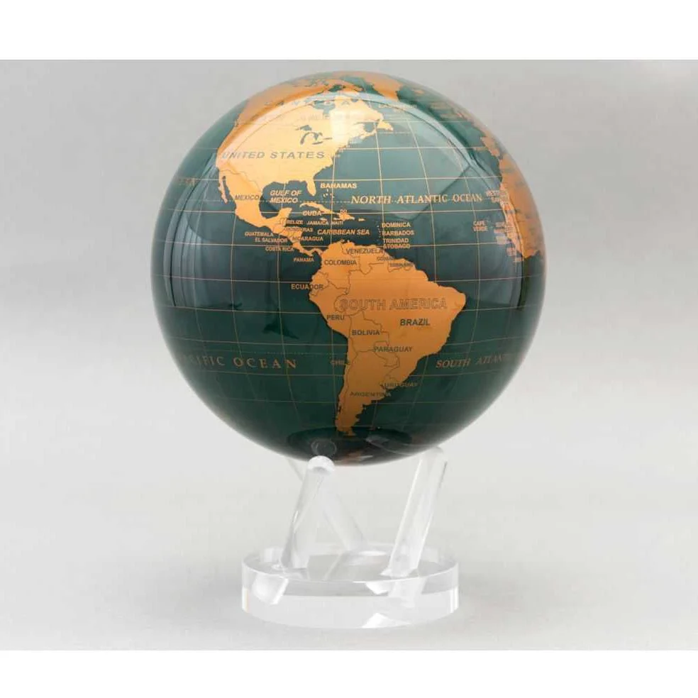 Emerald Green & Gold Globe - Image 10