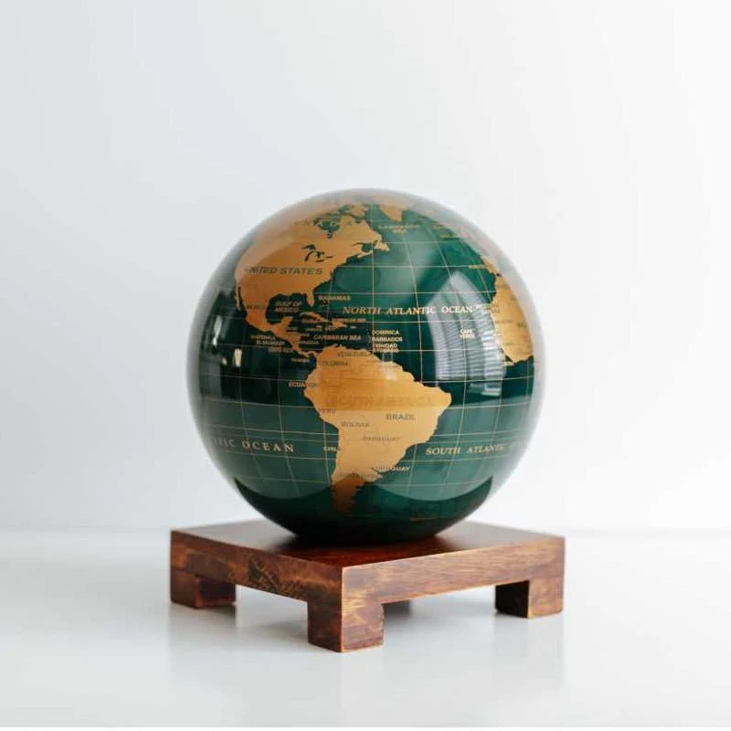 Emerald Green & Gold Globe - Image 7