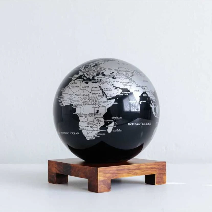 Jet Black & Silver Globe - Image 10