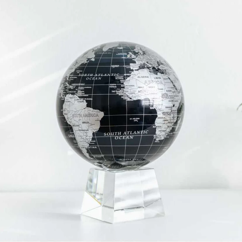 Jet Black & Silver Globe - Image 17