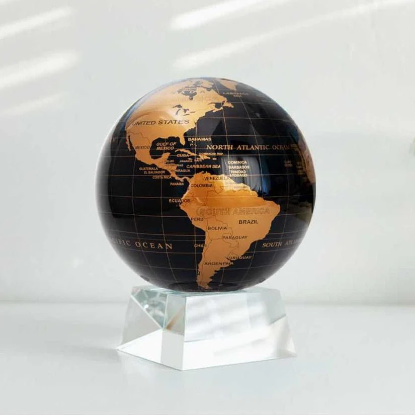 Jet Black & Gold Globe - Image 10