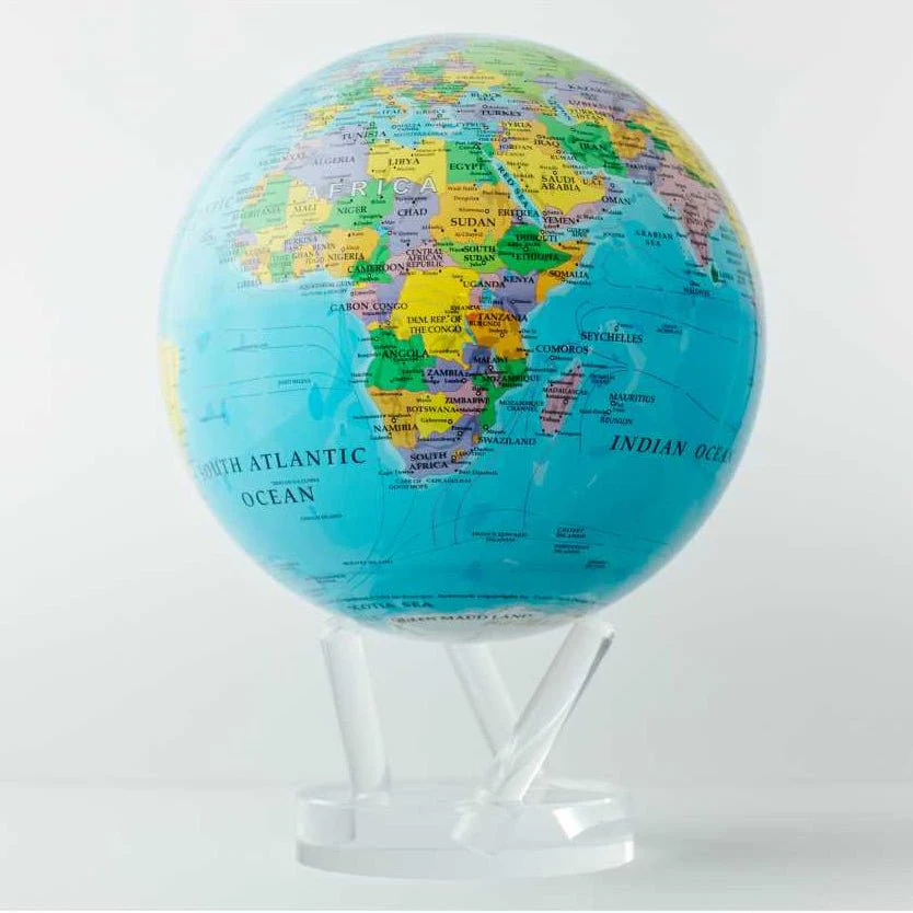 Ocean Blue Political Map Globe - Image 17