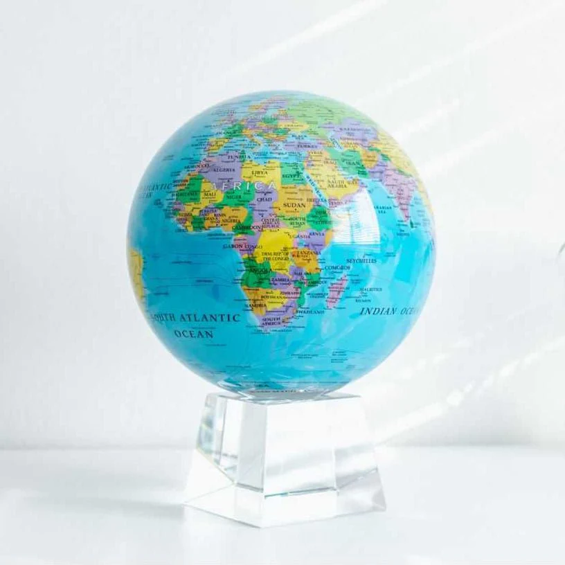 Ocean Blue Political Map Globe - Image 18
