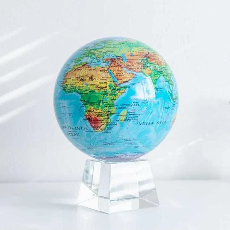 Ocean Blue Relief Map Globe - Image 17