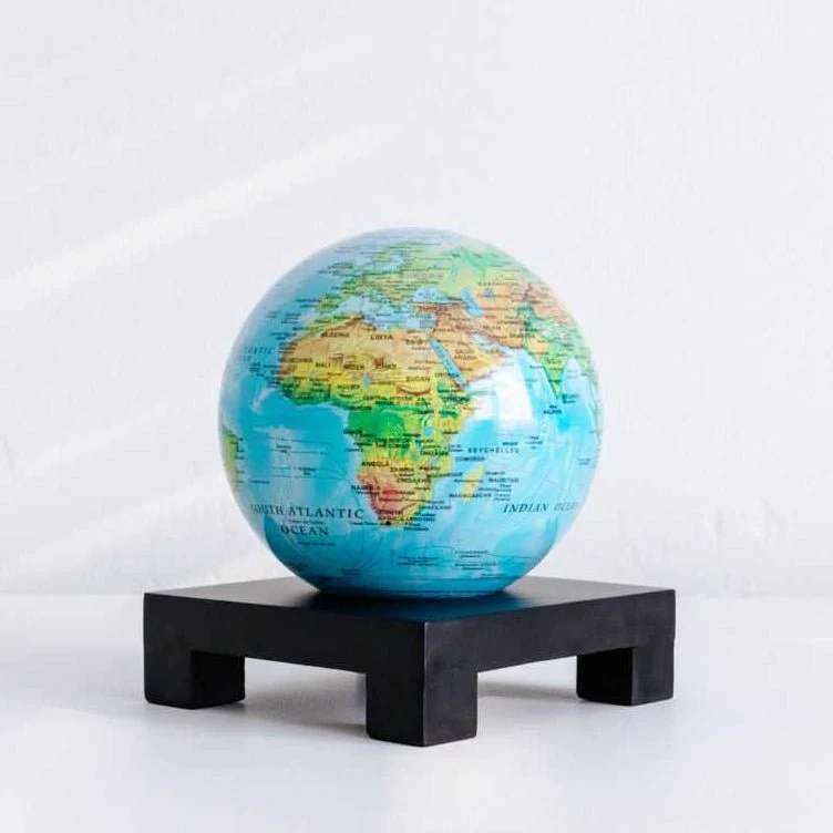 Ocean Blue Relief Map Globe - Image 8
