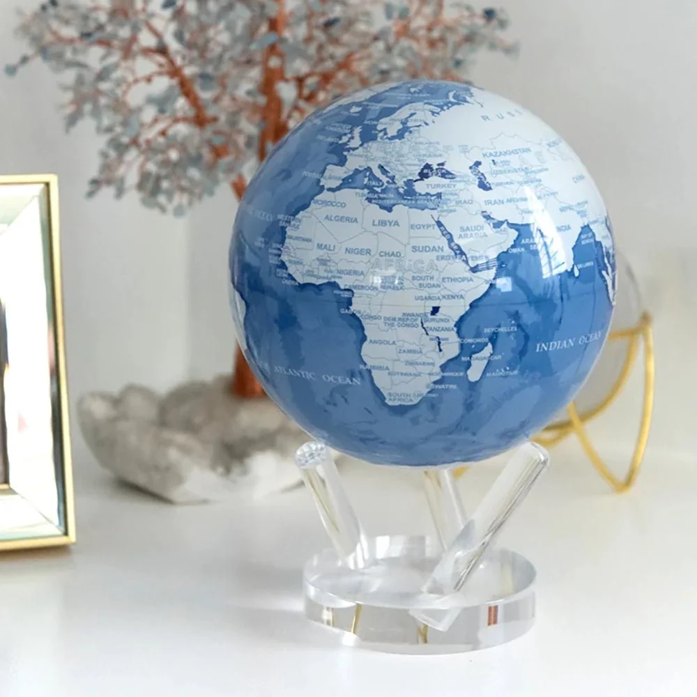 Sky Blue and White Globe - Image 4