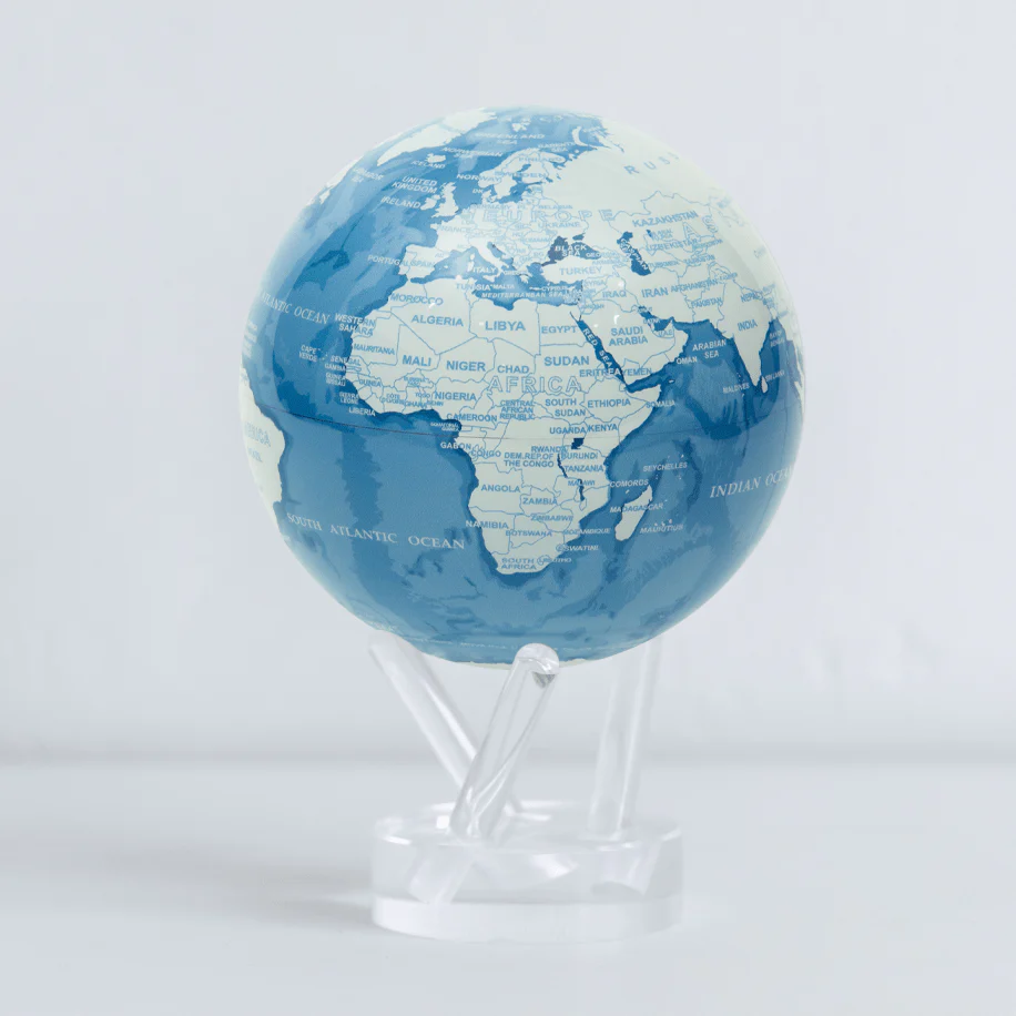Sky Blue and White Globe - Image 5