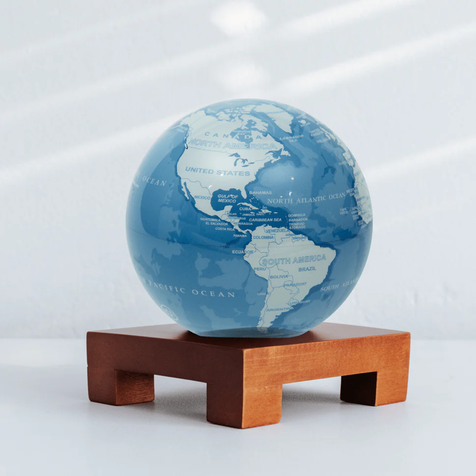 Sky Blue and White Globe - Image 6