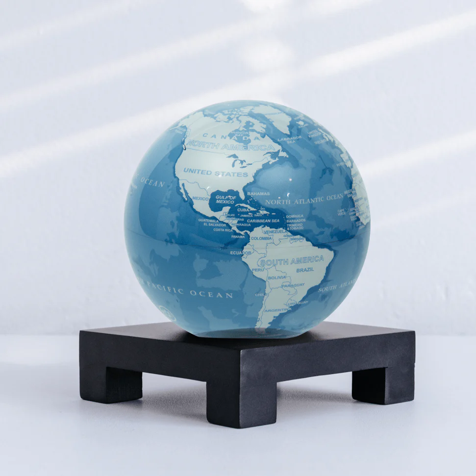 Sky Blue and White Globe - Image 7